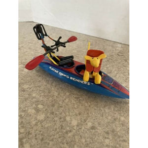 RARE Joe Bender with Dog Hog Wild Kayak Dawg Benders Retired Discontinued 2006